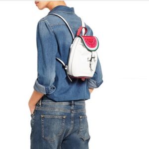Sophia Webster mini watermelon leather backpack